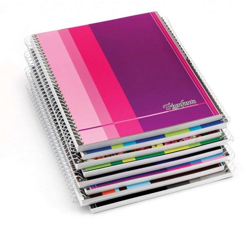 CUADERNOS C/ ESPIRAL 80 hojas 14 X 20 ” Económicos ” A5 Tapa Flexible