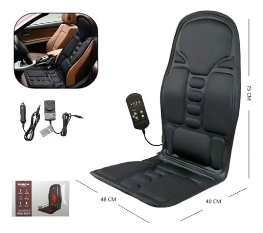 Maquina para Masajes de Espalda, Cuello y Piernas * Alivia Dolor y Fatiga Muscular * - Terapia de Calor (Para Sillón, Silla y Auto)