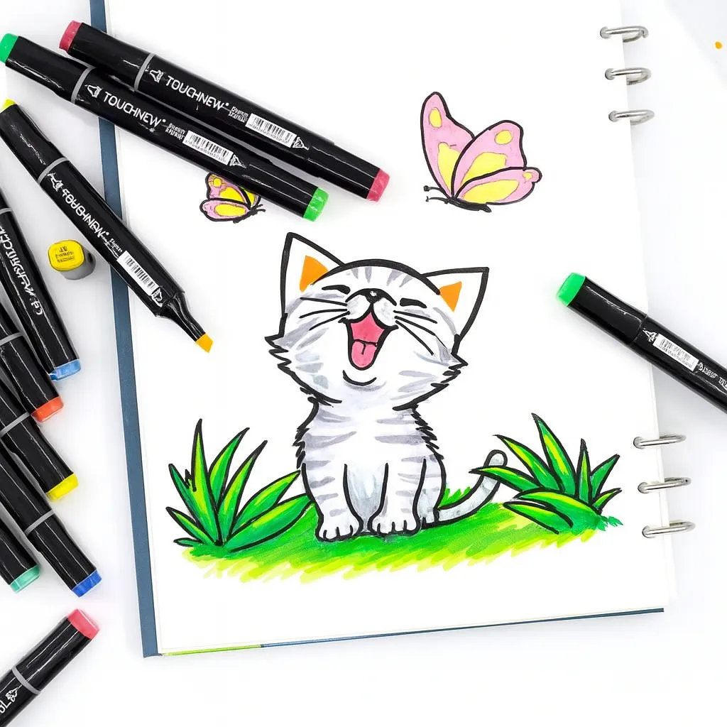 Kit de Marcadores de Artistica * Doble Punta x 12 Unidades en Blister * Premium Touch