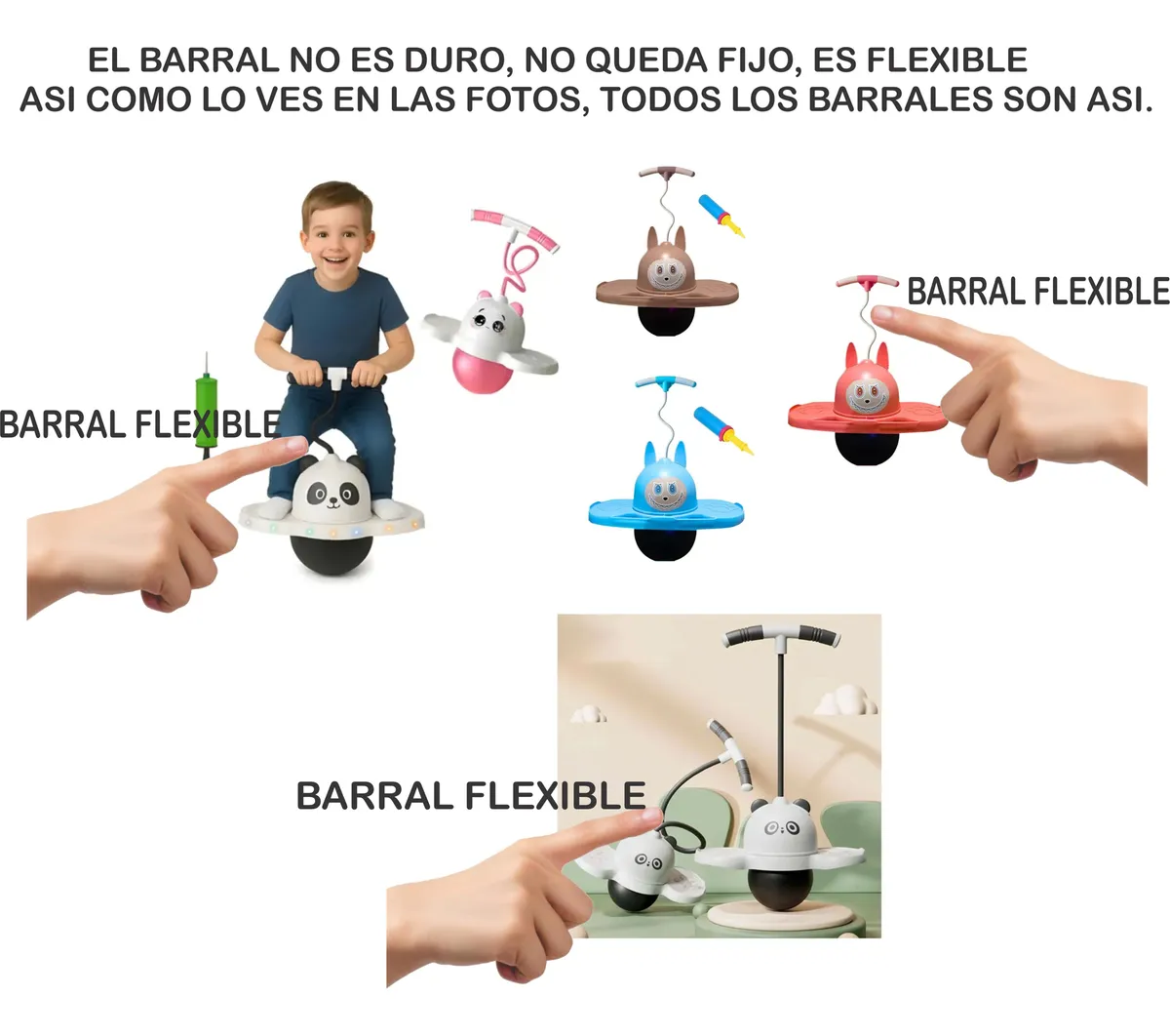 Saltarín Pelota - Capibara - C/ Luces + Inflador