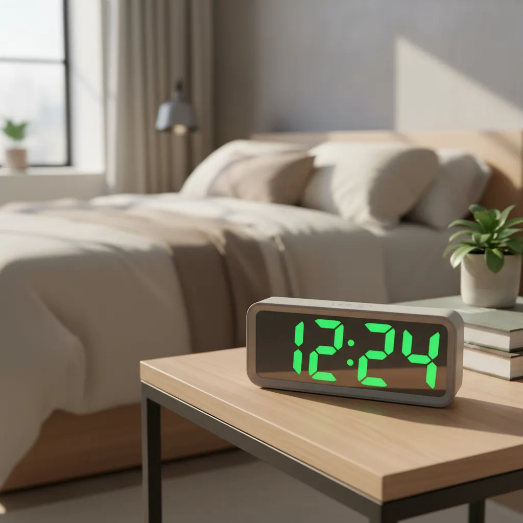 Reloj Despertador Digital Pantalla Espejo