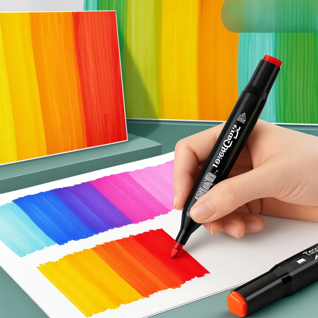 Kit de Marcadores de Artistica * Doble Punta x 12 Unidades en Blister * Premium Touch