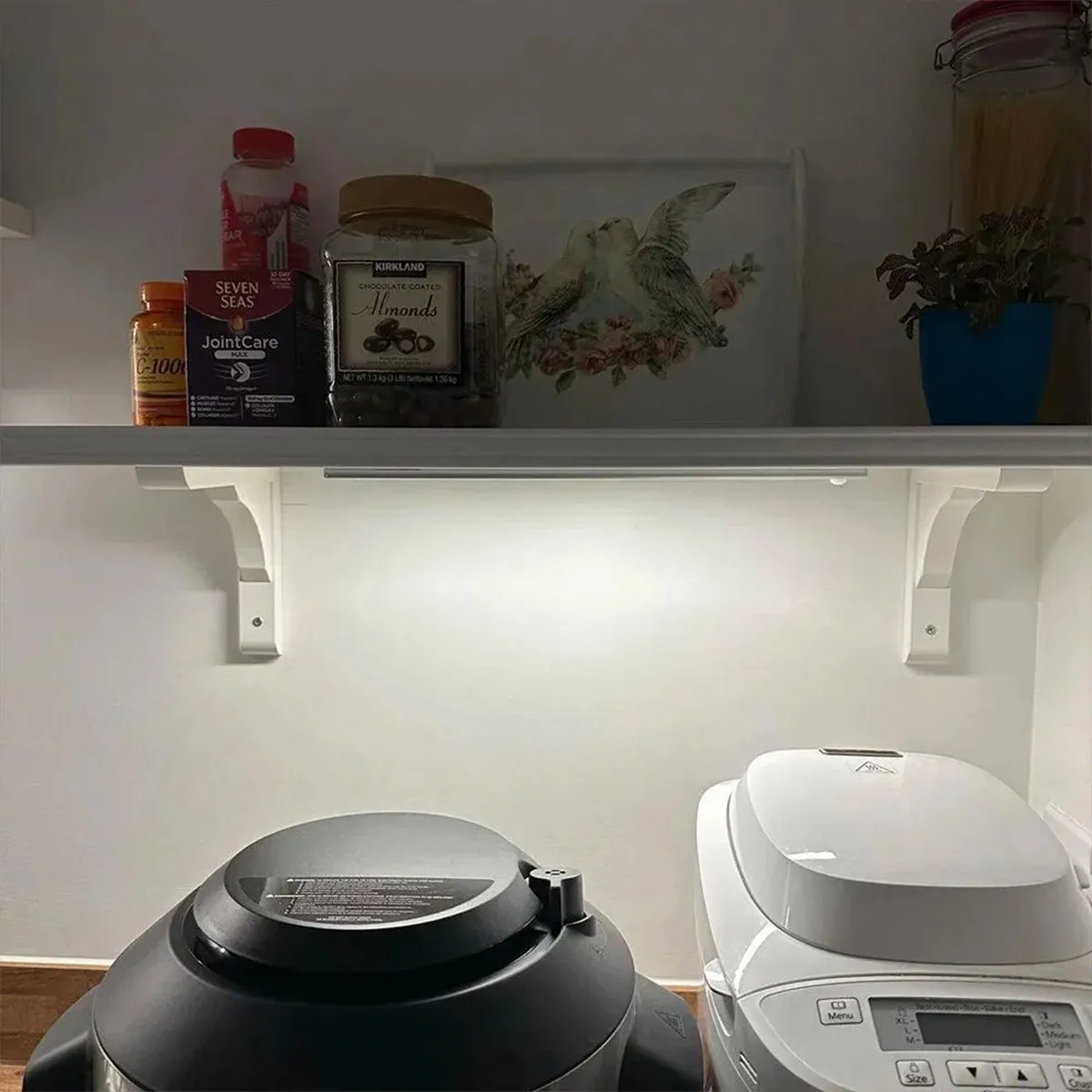 Lamparas Luz Led * METALICO 40 CM * Bajo Mesada imantada Recargable Con Sensor de Movimiento