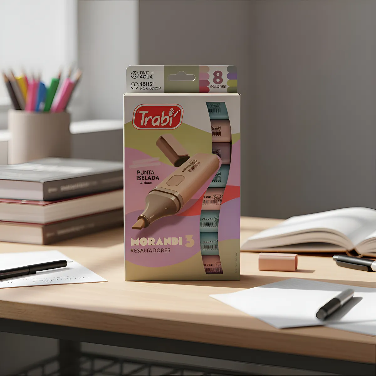 Caja Resaltadores Trabi * MORANDI (N° 3) x 8 * Chatos