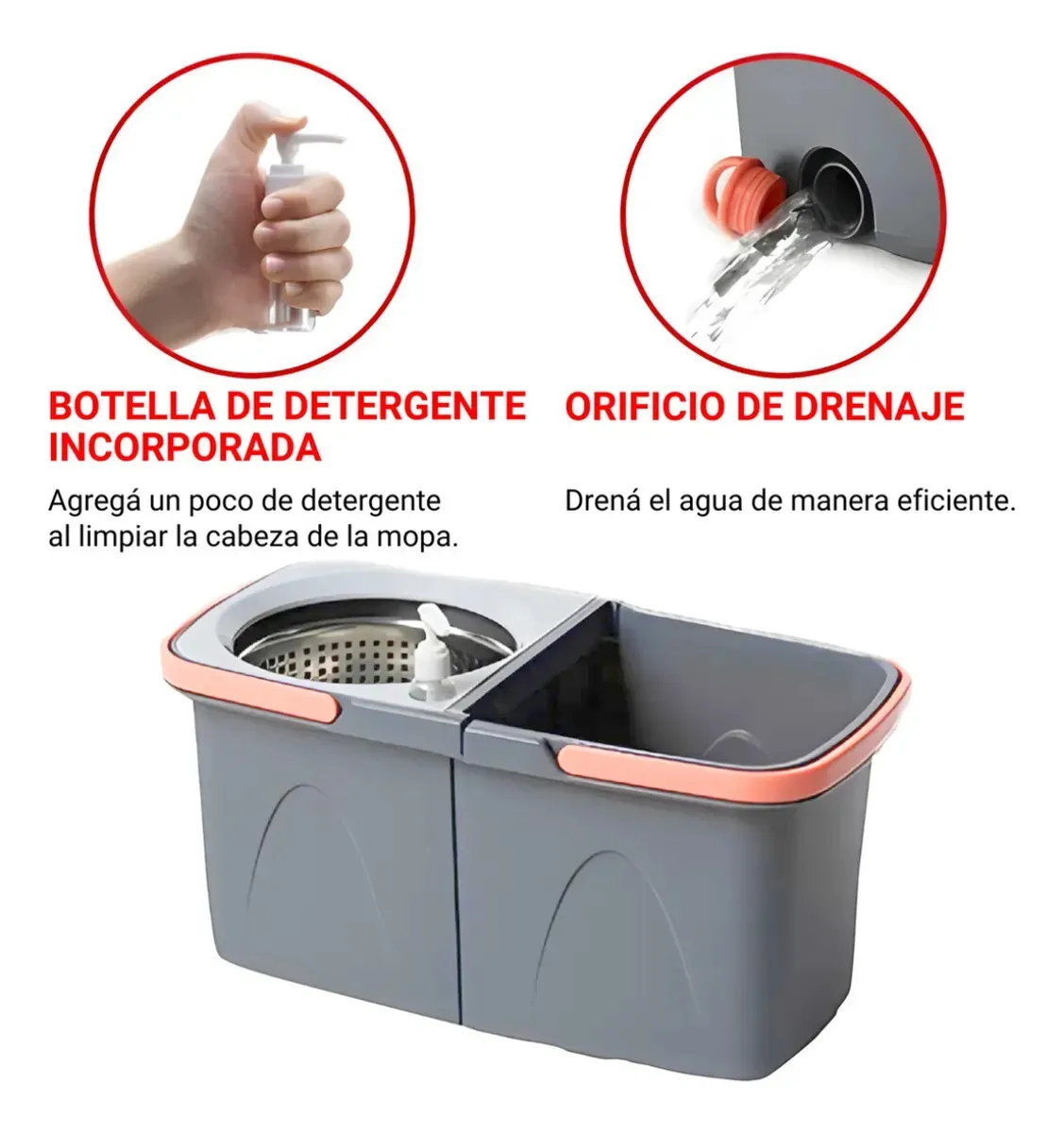 MOPA * 360 GRADOS * DOBLE BALDE CENTRIFUGADOR AUTOMATICO - + REPUESTO