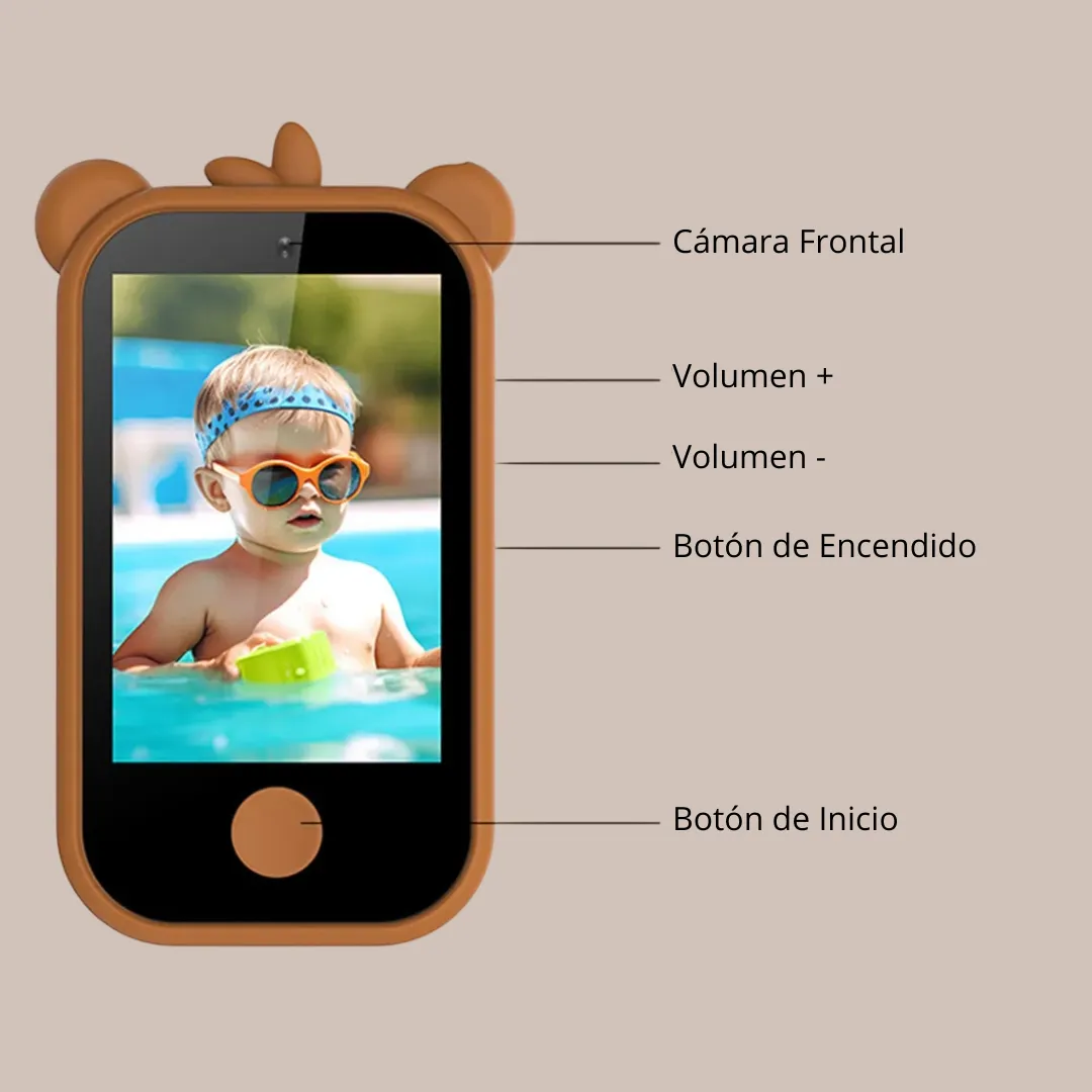 Celular Infantil Tactil - Simil Ipod - Camara Frontal y Trasera