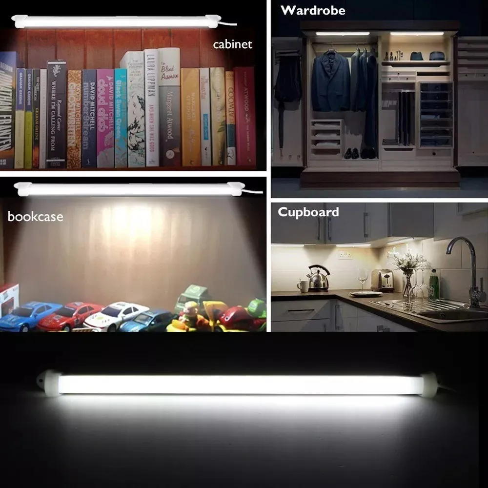 Lampara Luz Led * Plastico 52 cm * Bajo Mesada imantada Recargable Emergencias