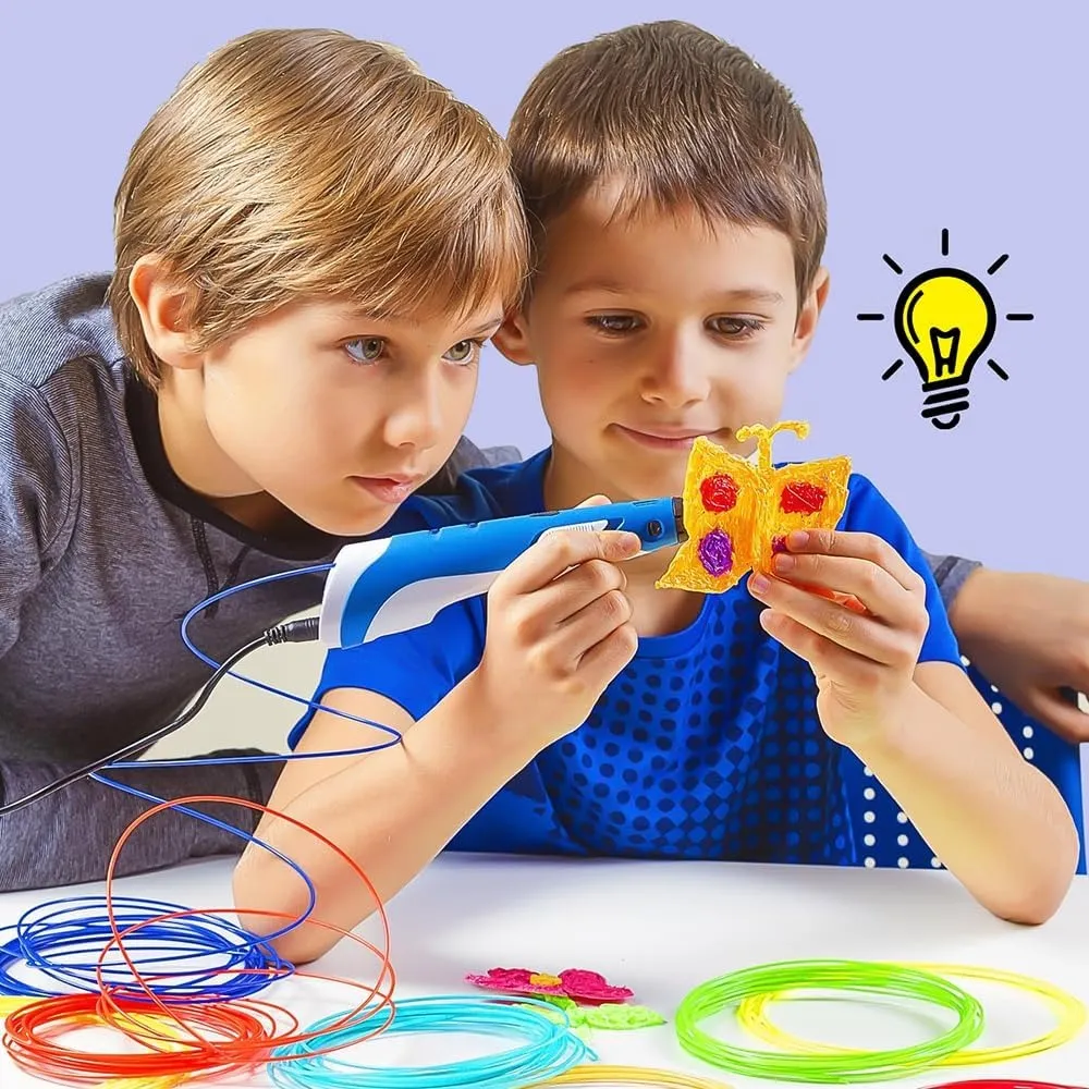 Lapiz 3D * ASTRONAUTAS ROSA * Pantalla Oled + Filamentos