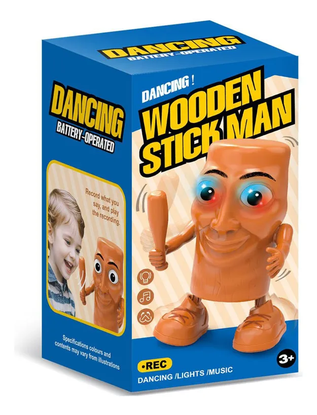 Juguete Bailarin - Tung Tung Sahur - Brainrot Italiano BAILA LUCES MUSICA