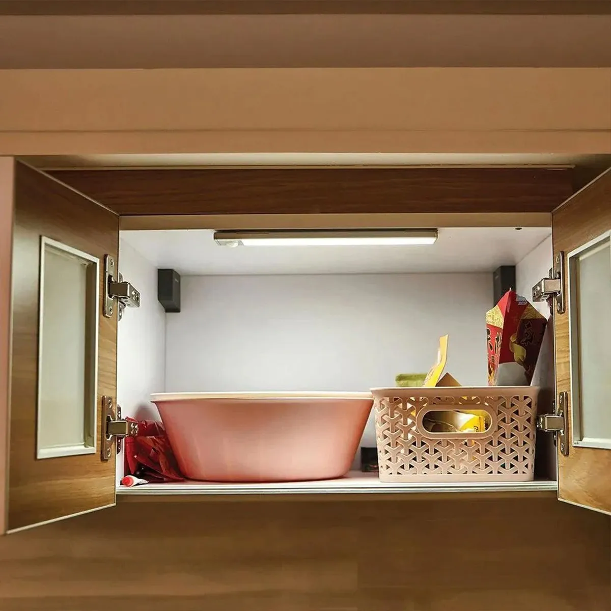 Lamparas Luz Led * METALICO 40 CM * Bajo Mesada imantada Recargable Con Sensor de Movimiento