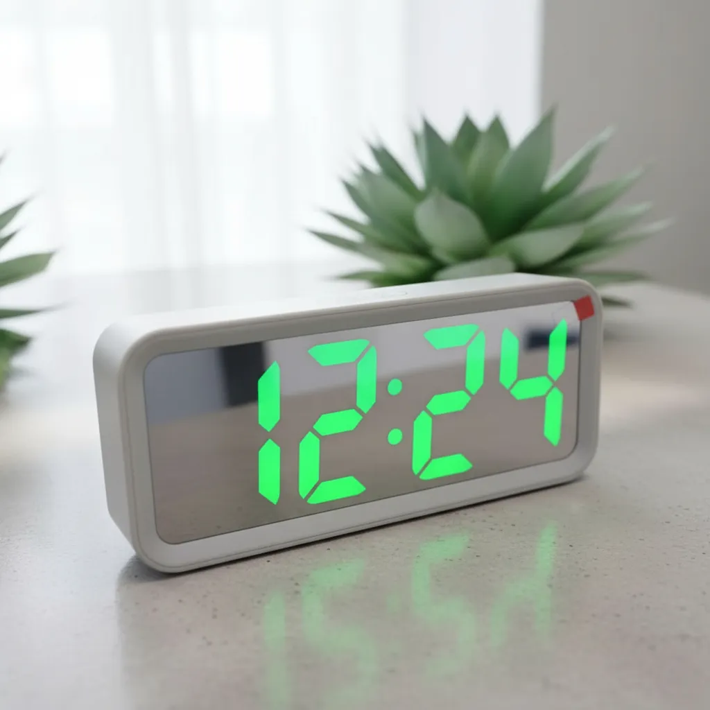 Reloj Despertador Digital Pantalla Espejo