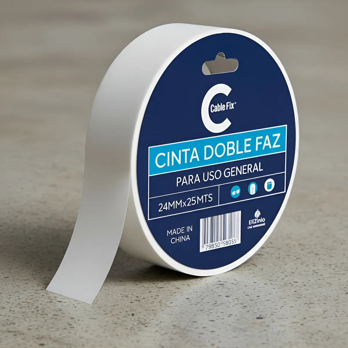 Cintas Bifaz CableFix - 24mm x 25 mts - Doble Faz