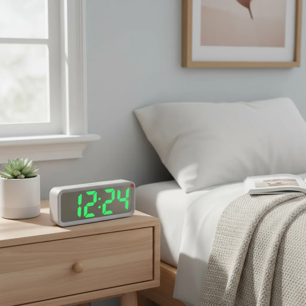 Reloj Despertador Digital Pantalla Espejo