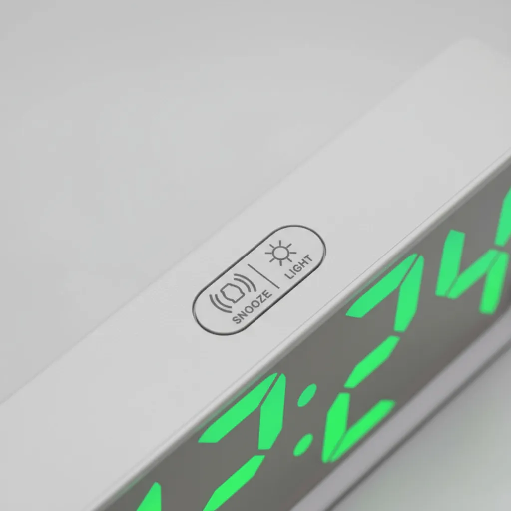 Reloj Despertador Digital Pantalla Espejo