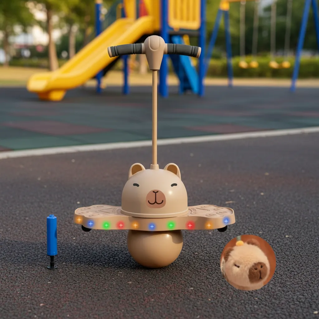 Saltarín Pelota - Capibara - C/ Luces + Inflador