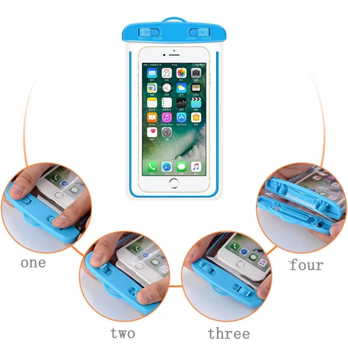 Funda Celular Sumergible / Salpicaduras - Táctil Cámara Dinero Llaves