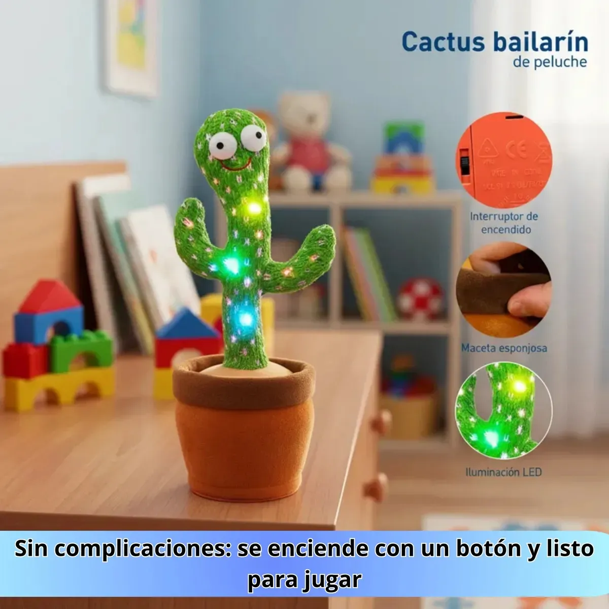 Juguete Interactivo * Cactus * Música , Baila y Repite