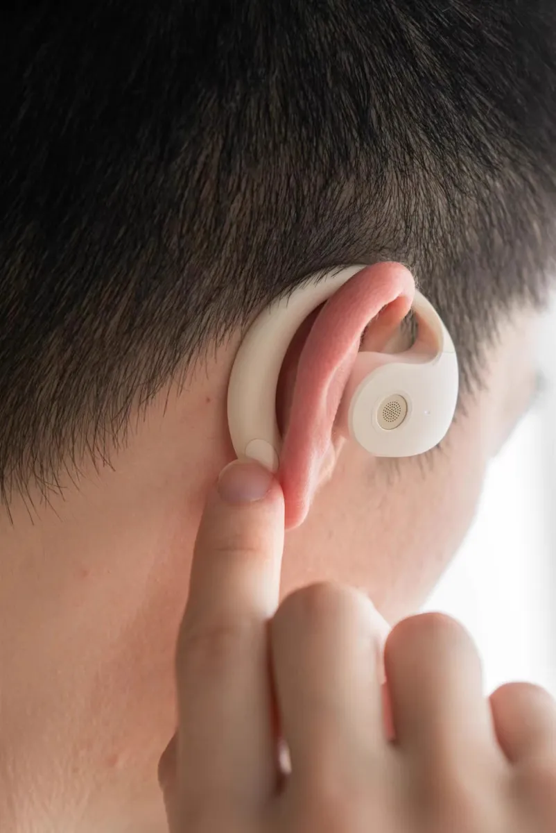 Auriculares Deportivos "Avant-garde Fashion Beige " Openwear Inalámbricos Bluetooth Premium