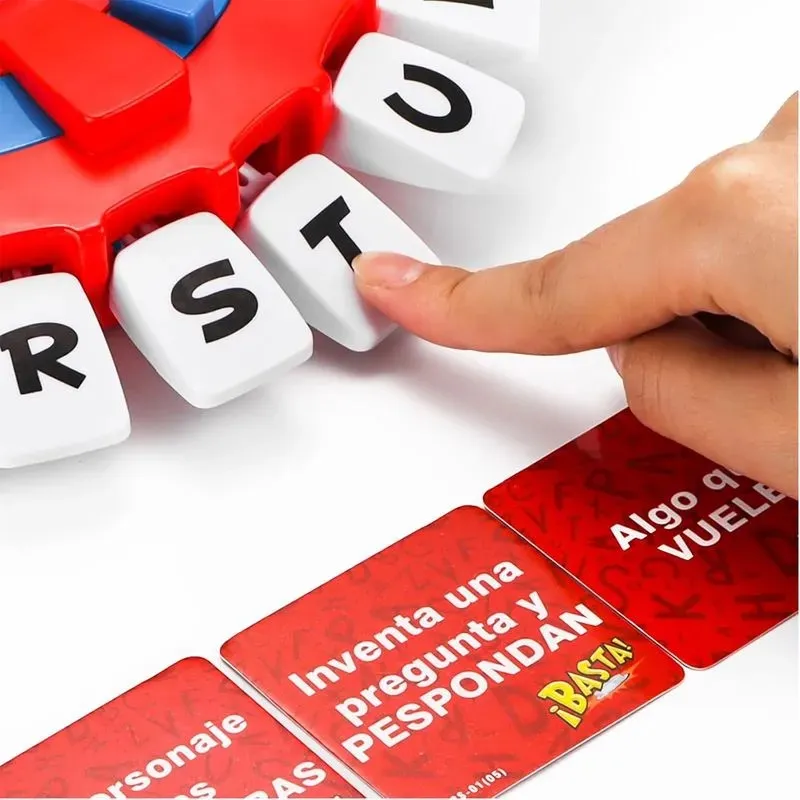 Juego de Mesa ¡BASTA! en Español para 2 a 6 Jugadores con Temporizador y Tablero