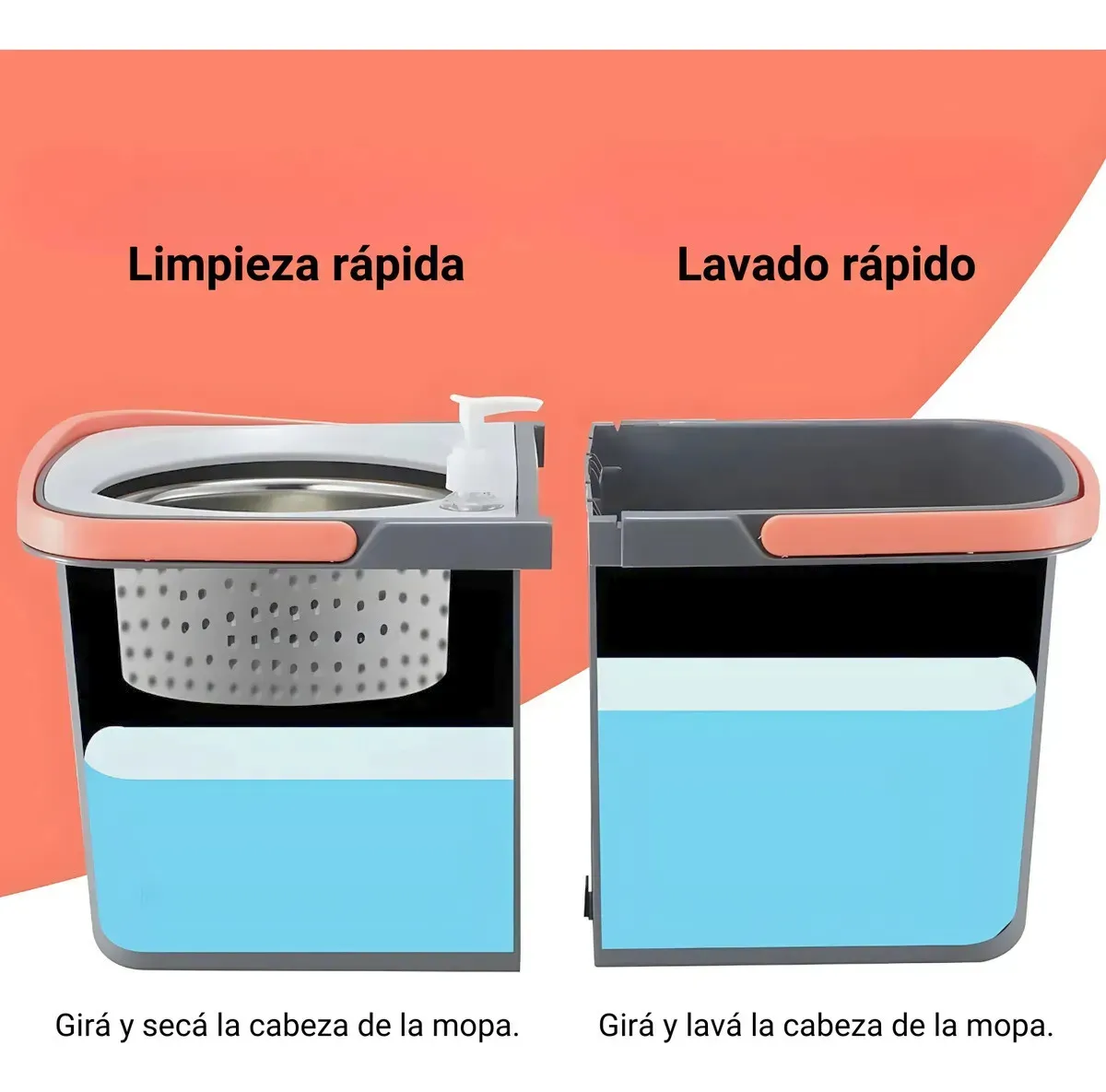 MOPA * 360 GRADOS * DOBLE BALDE CENTRIFUGADOR AUTOMATICO - + REPUESTO