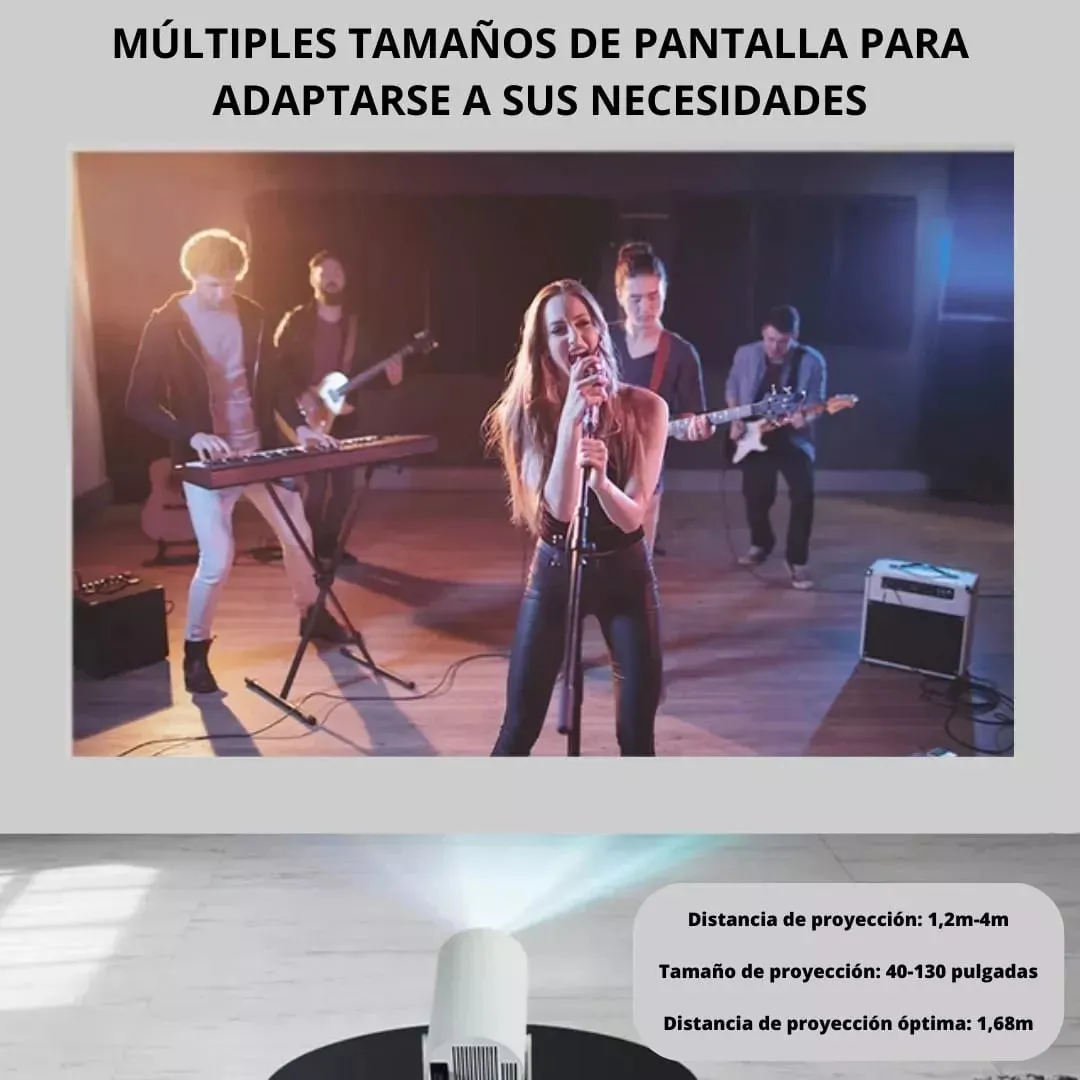 Proyector Led * ORYX * Smart Android 9 Ultra Hd 3500 Lumenes Wifi Bt