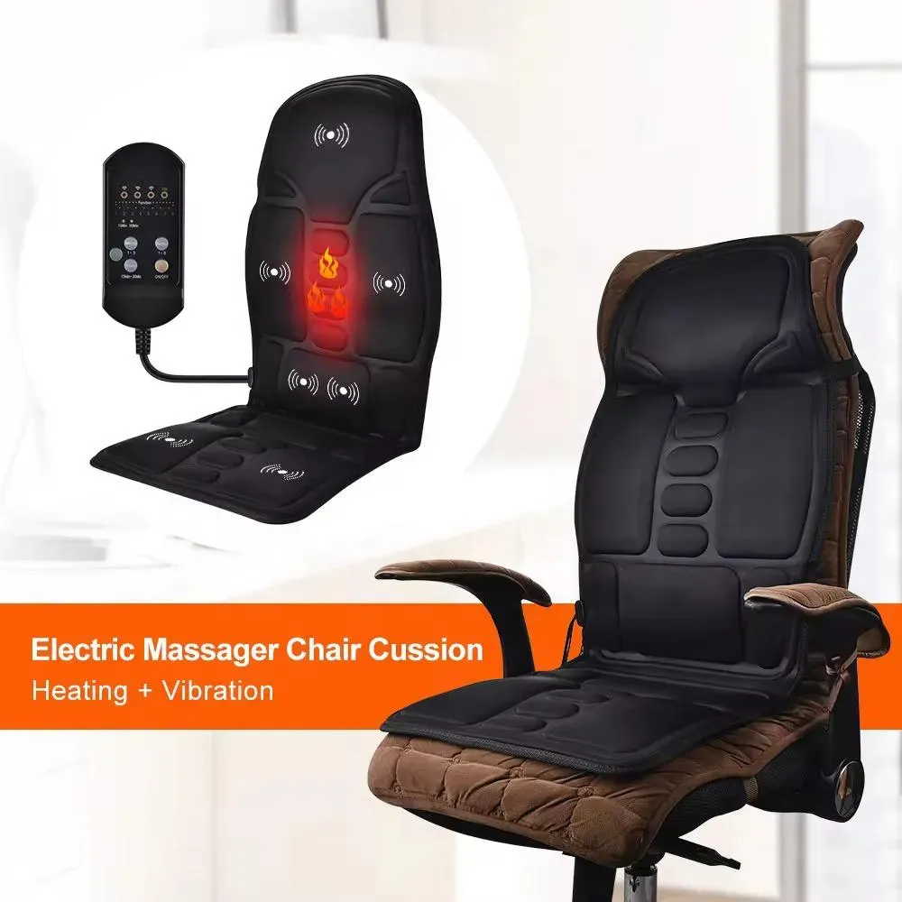 Maquina para Masajes de Espalda, Cuello y Piernas * Alivia Dolor y Fatiga Muscular * - Terapia de Calor (Para Sillón, Silla y Auto)