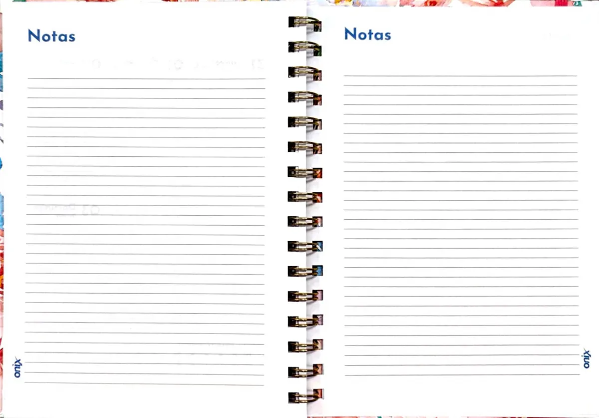 Agendas 2026 " BLOOM ONIX " -Diaria- 16x22 A5 TAMAÑO MEDIANO PREMIUM