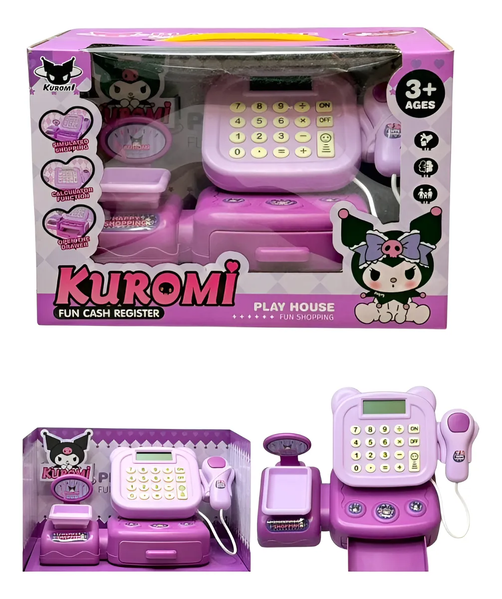JUGUETE CAJA REGISTRADORA - KUROMI - CALCULADORA