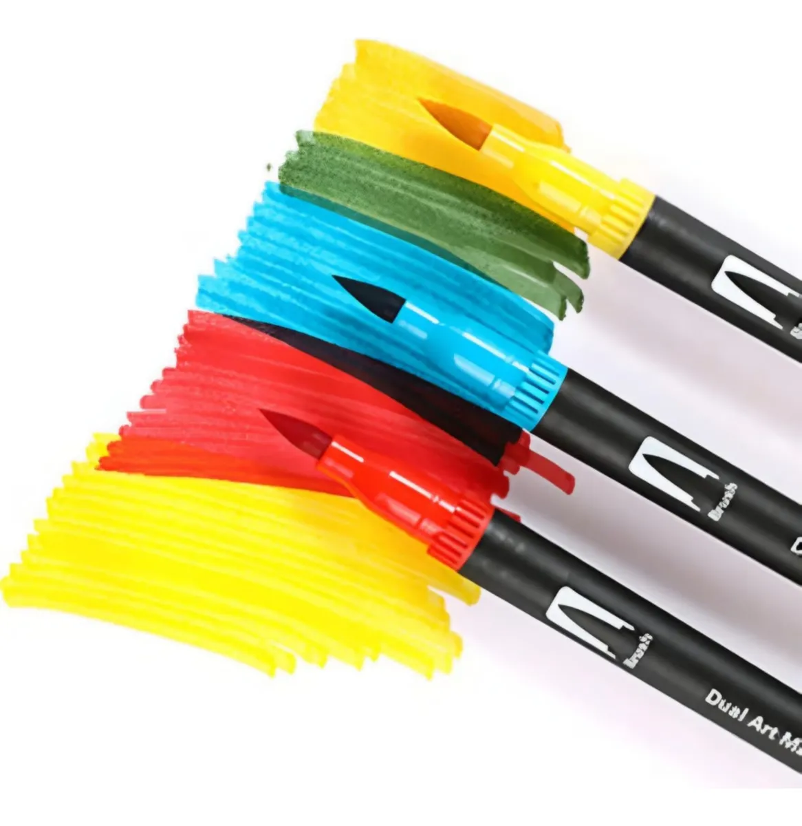 Kit de Marcadores de Artistica * Dual Brush x 168 Unidades + Estuche de Tela * Premium ( Punta Pincel + Microfibra )