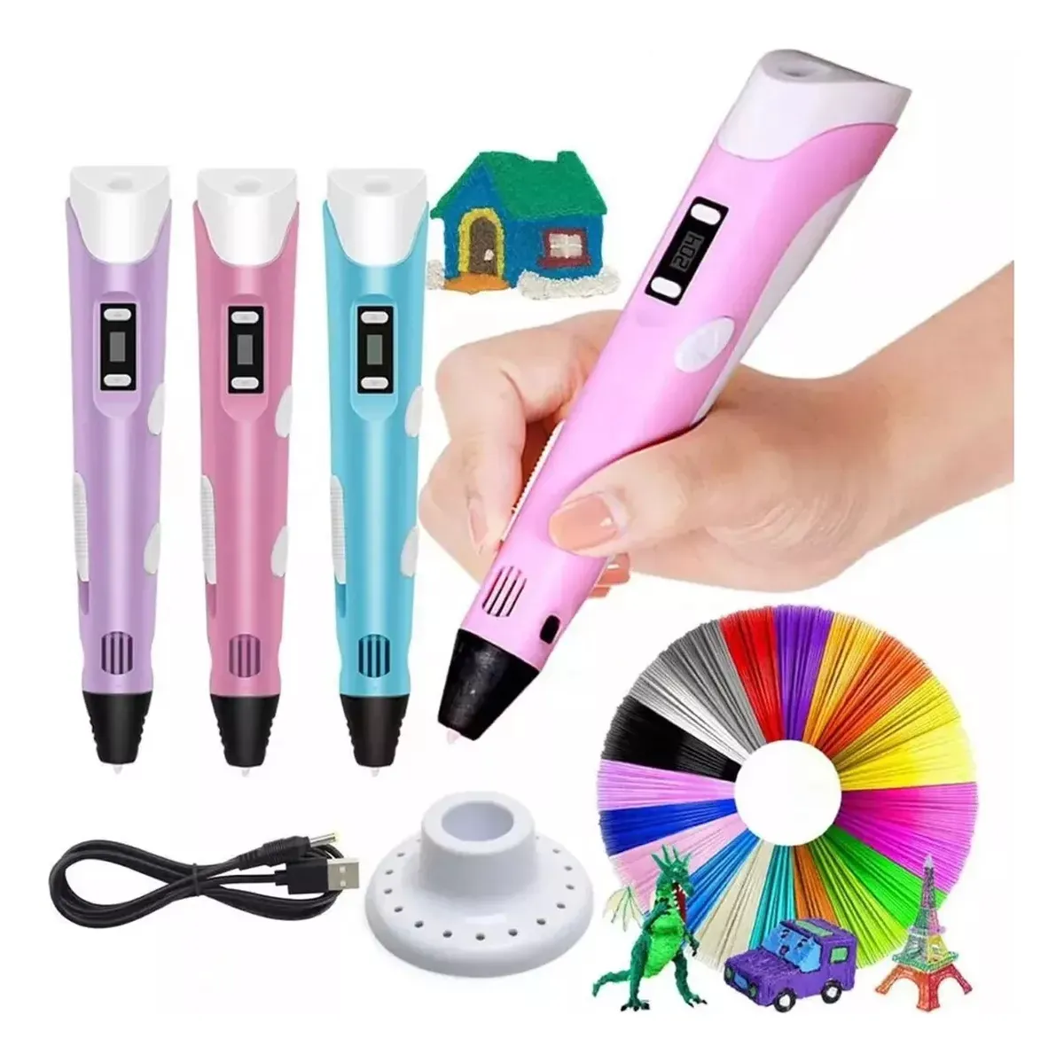 Lapiz 3D * PEN - 2 Standard * Pantalla Oled + Filamentos