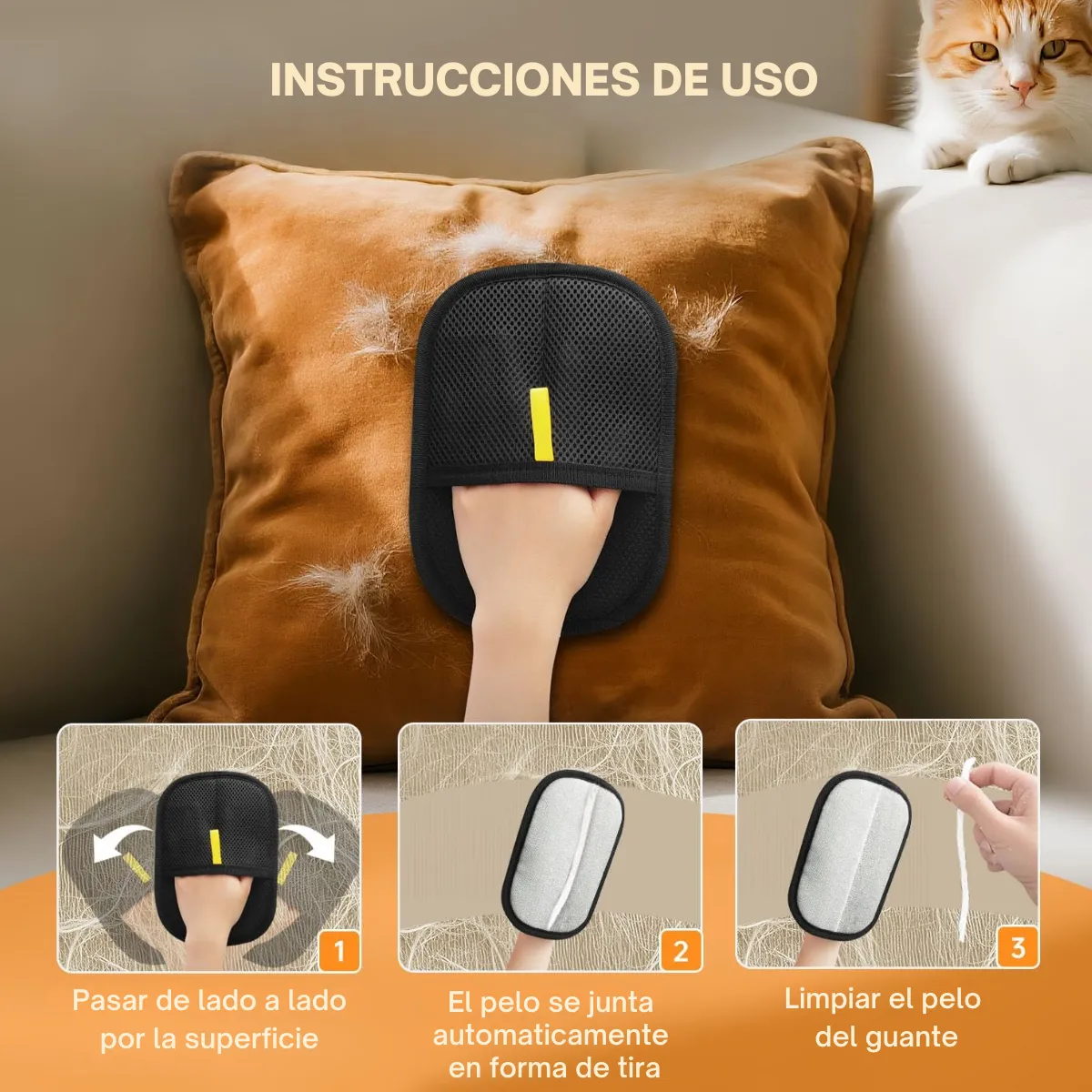 Guante Quita Pelos VIRAL Mascotas