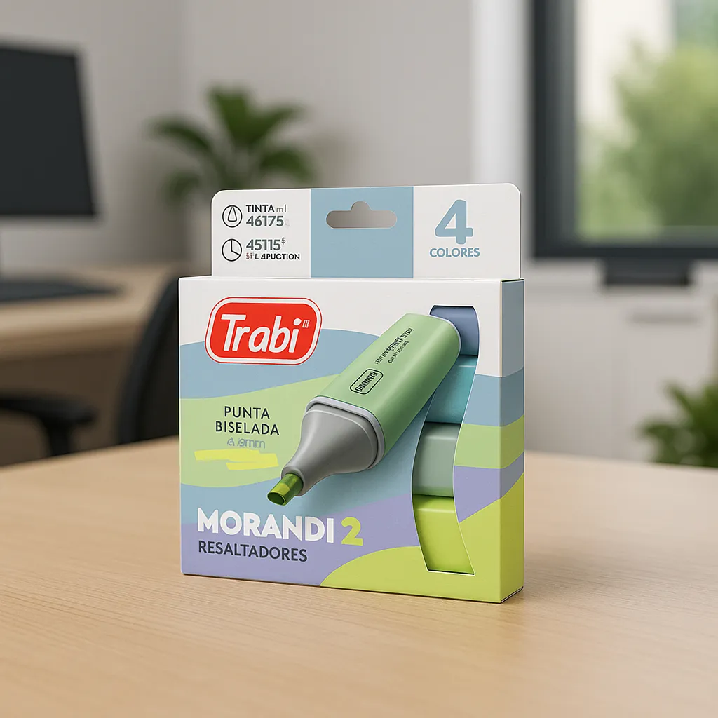 Caja Resaltadores Trabi * MORANDI (N° 2) x 4 * Chatos