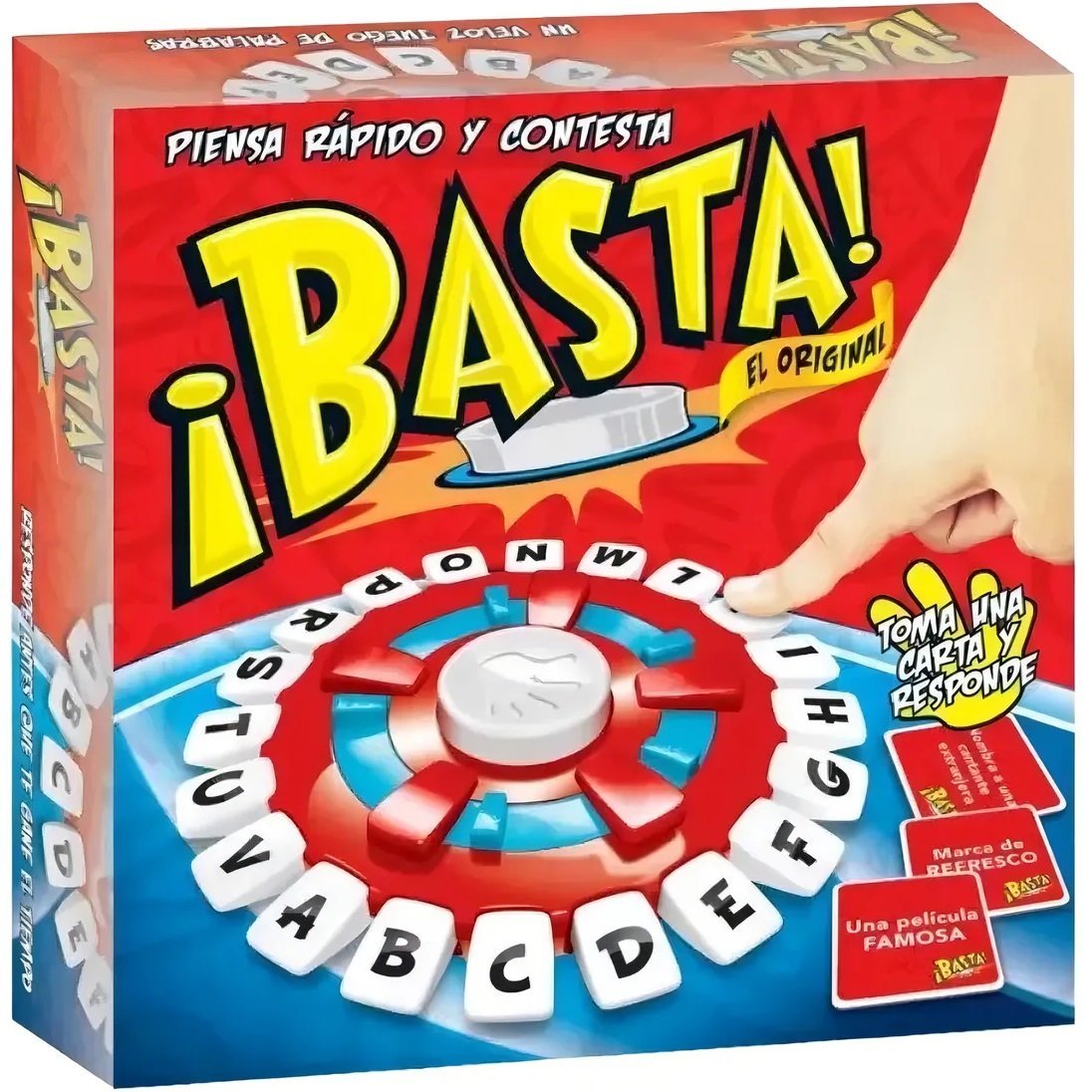 Juego de Mesa ¡BASTA! en Español para 2 a 6 Jugadores con Temporizador y Tablero