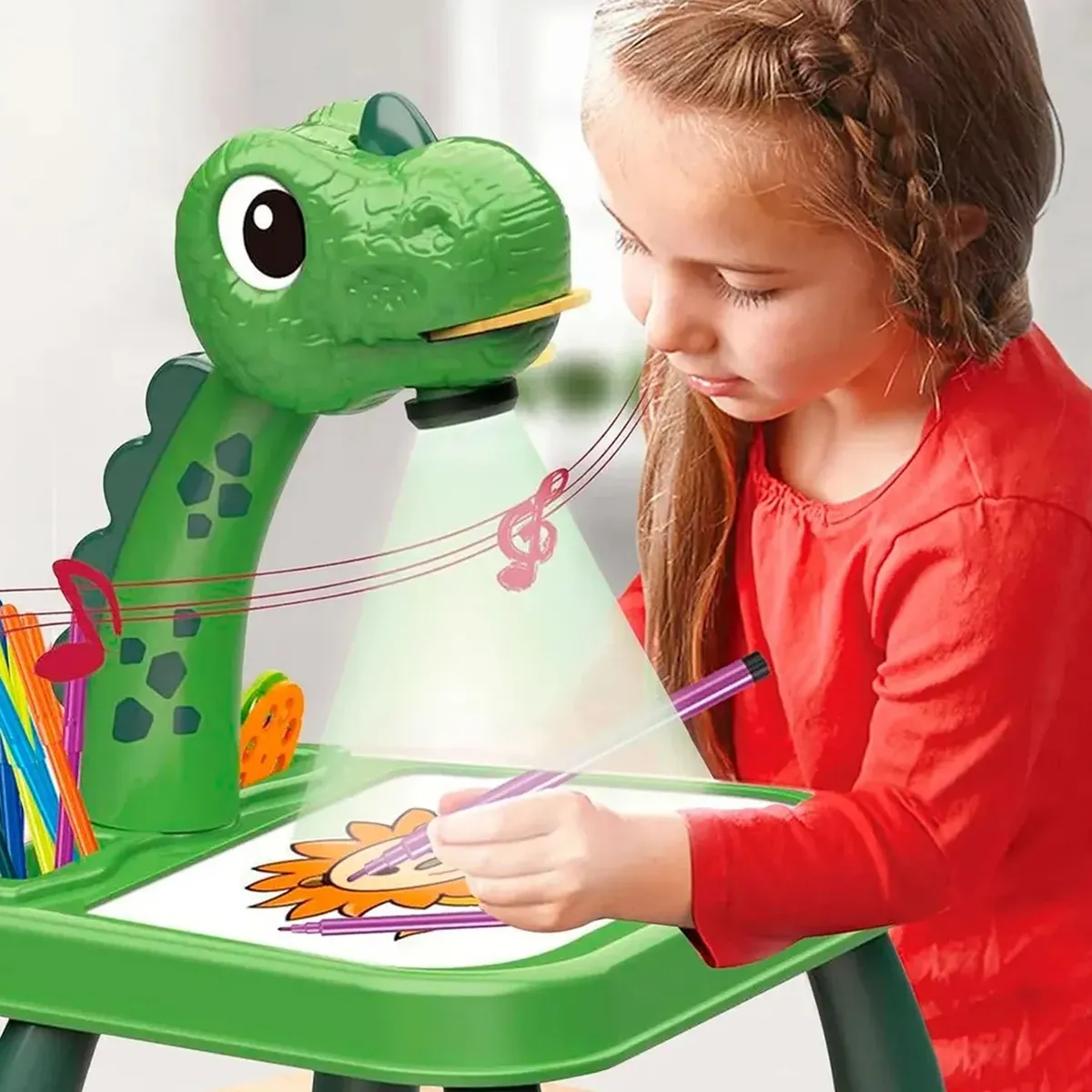 Mini Mesa Pizarra Proyector * Dinosaurio * Infantil