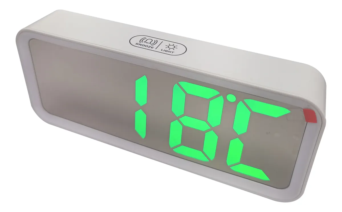 Reloj Despertador Digital Pantalla Espejo