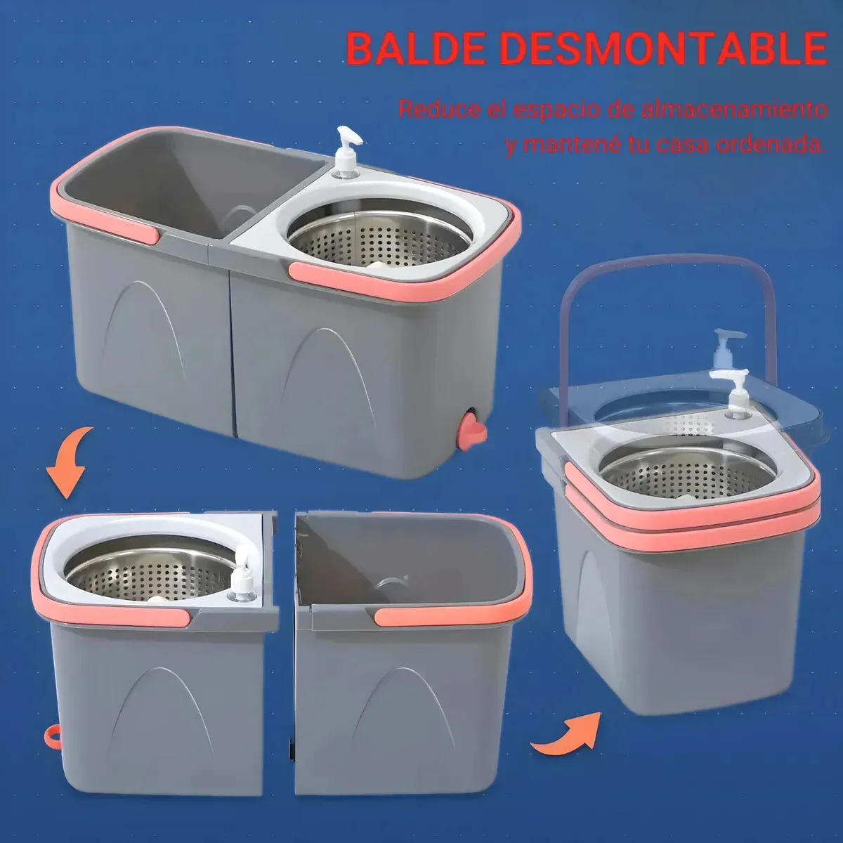 MOPA * 360 GRADOS * DOBLE BALDE CENTRIFUGADOR AUTOMATICO - + REPUESTO