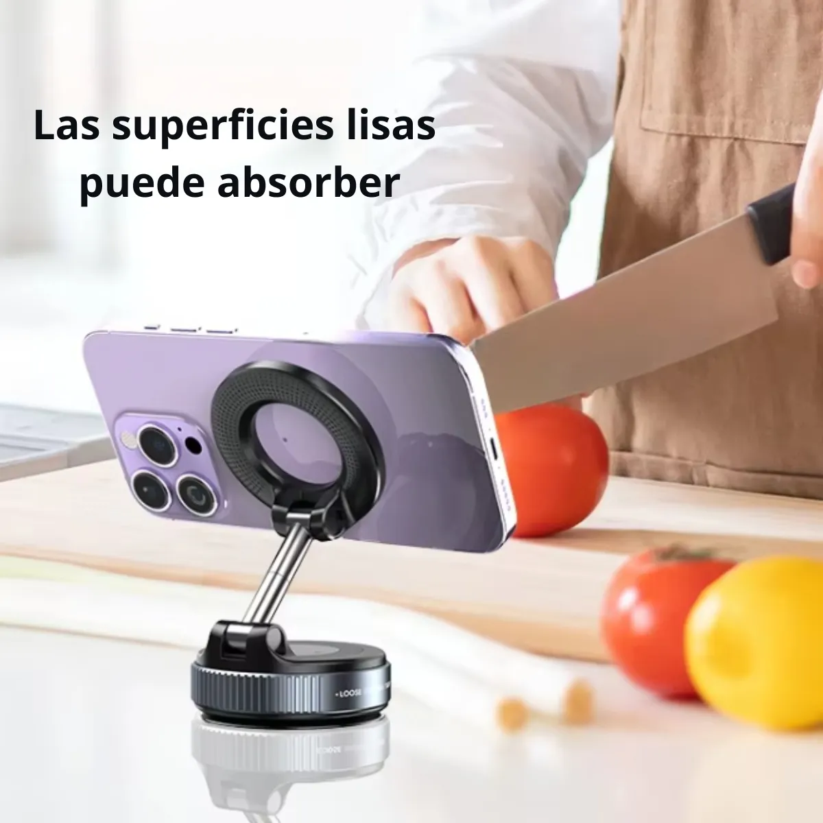 SOPORTES PARA CELULAR " MAGNETICO GIRATORIO 360° " IMANTADO C/ ADHESIVO VEHICULOS