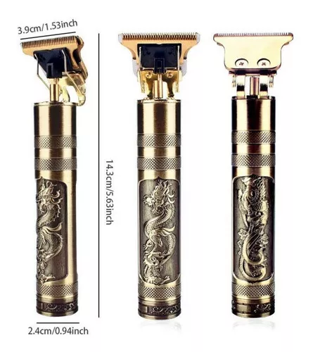 MAQUINA CORTA PELO * T9 VINTAGE * PROFESIONAL TIME PATILLERA (Recargable)