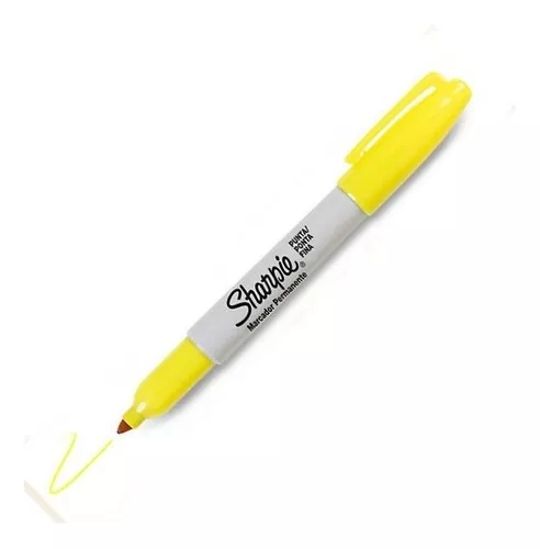 MARCADORES INDELEBLE SHARPIE ** PUNTA FINA VERDE LIMA ** (YELLOW SUPERSONIC)