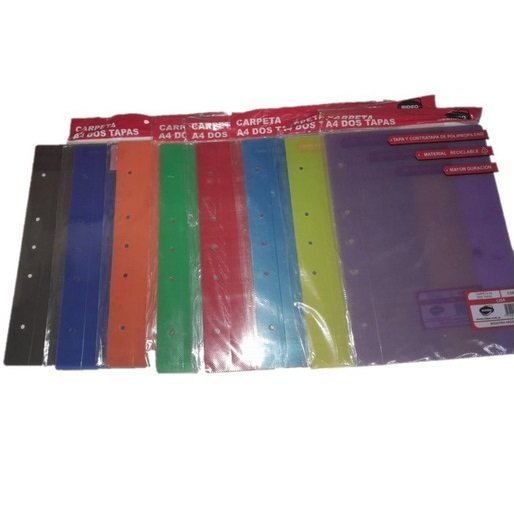 Tapa de Carpeta Universitaria A4 LISAS " TRASLUCIDAS " (TRANSPARENTES)