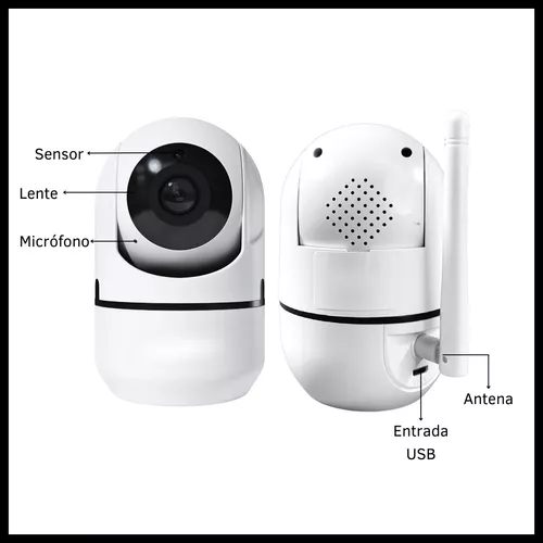 Camara de Seguridad Inteligente * ORYX OR-303KA * Motorizada Inalambrica 360° (INTERIOR y EXTERIOR) Con Intercomunicador