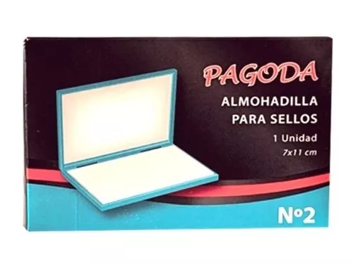 Almohadilla de METAL PAGODA para Sellos N° 2 (Mediana)