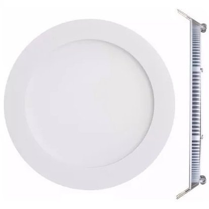Panel de Luz Led * Redondo Para Embutir 18W Fría * 220v (Para Techo)