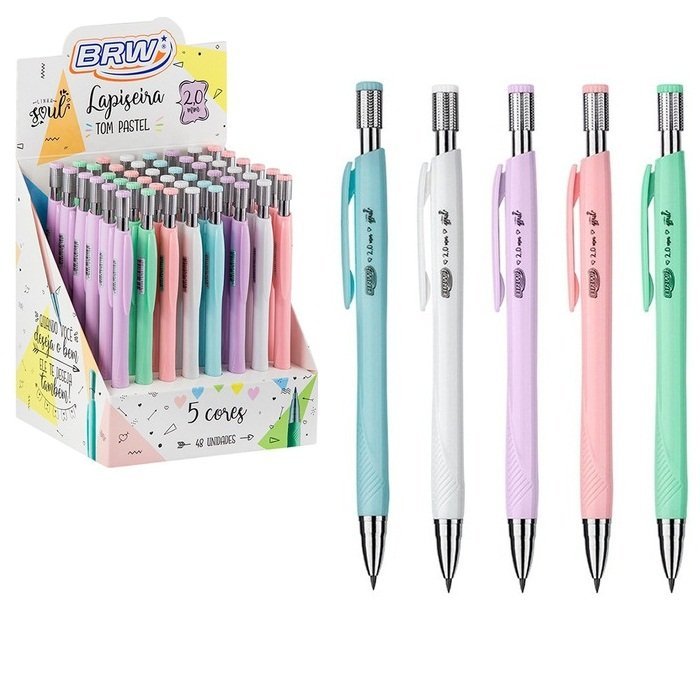 Portamina BRW ** PASTEL **  2 mm  (Mina de Lapiz)