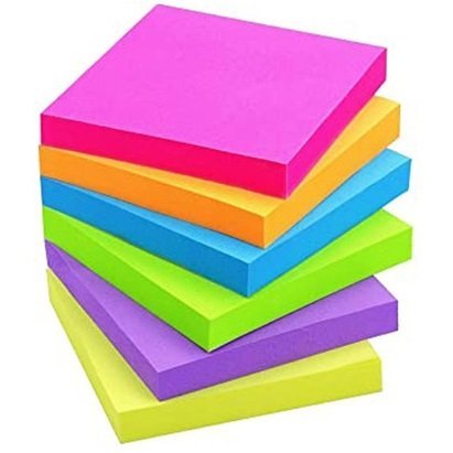 Notas Adhesivas Ezco 75 x 75 " Colores Flúo (Neón) "