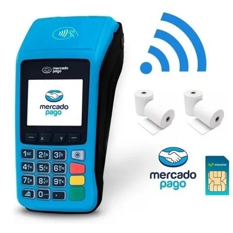 KIT LECTOR DE TARJETAS " POINT PLUS " MERCADO PAGO + QR  + IMPRESORA + ROLLOS DE PAPEL + CHIP CLARO (USO GRATUITO) + WIFI