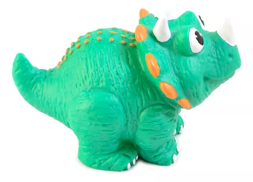 Chifle Dinosaurios   (Lo Presiona y hace un Sonido) Goma Soft - Sirve para el agua
