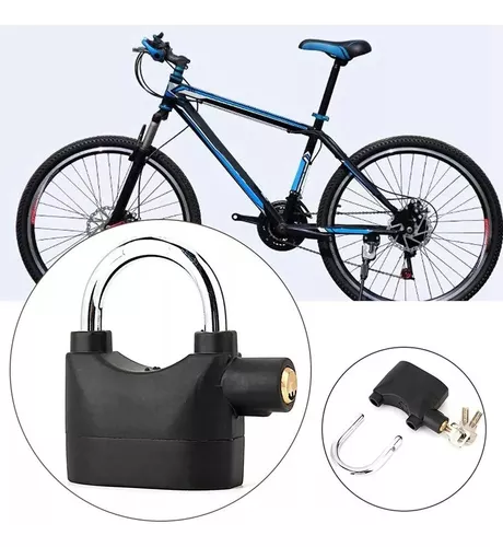 Candado Reforzado *con Alarma* Antirrobo 70 MM (3 llaves)