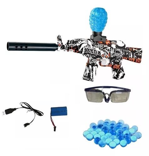 Ametralladora HIDROGEL * G950 * Arma Juguete (Dispara Pelotitas de Hidro Gel) + Lentes Batería Recargable Incluida