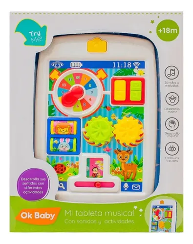 Mi Tableta Didactica Con Sonido Y Actividades - Ok Baby -